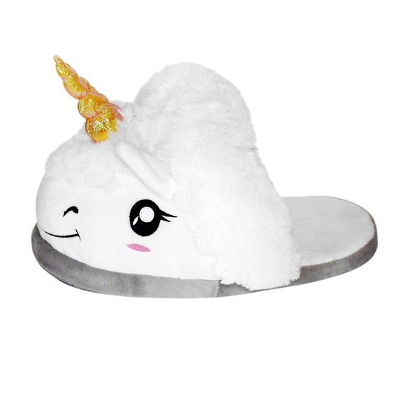 🦄 ThinkGeek Unisex Unicorn Plush 3D Slippers! - Picture 8 of 8